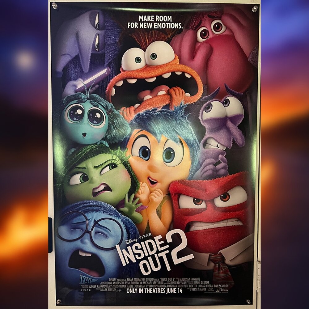 INSIDE OUT 2 (2024) - ORIGINAL DOUBLE SIDED MOVIE POSTER